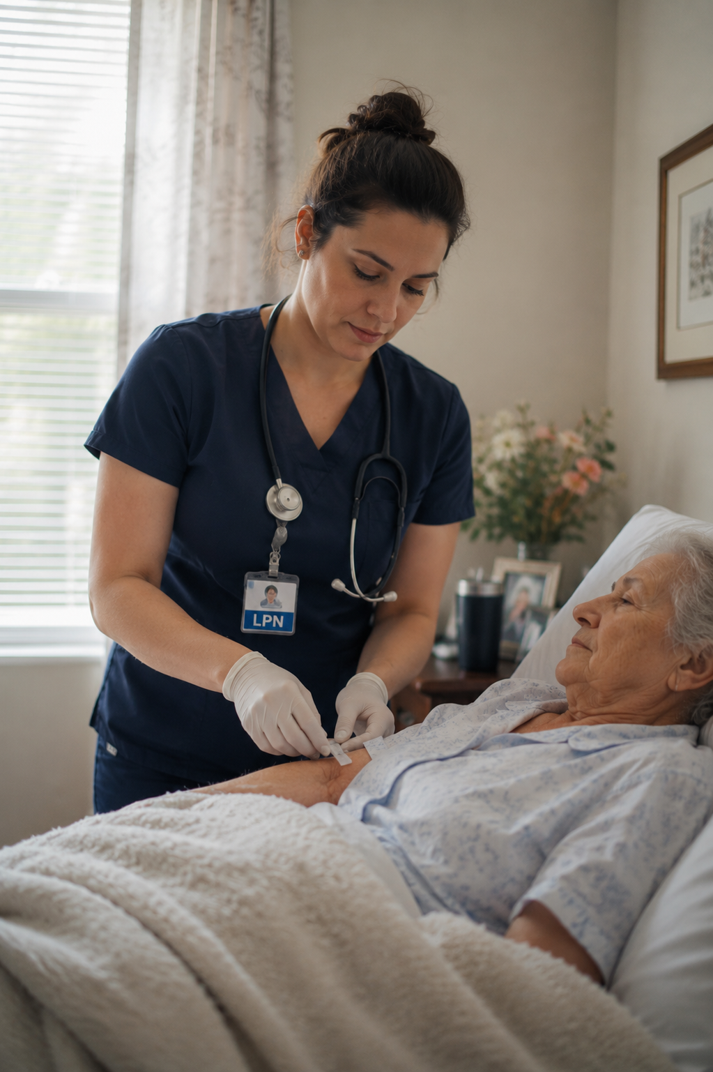 LPN at bedside